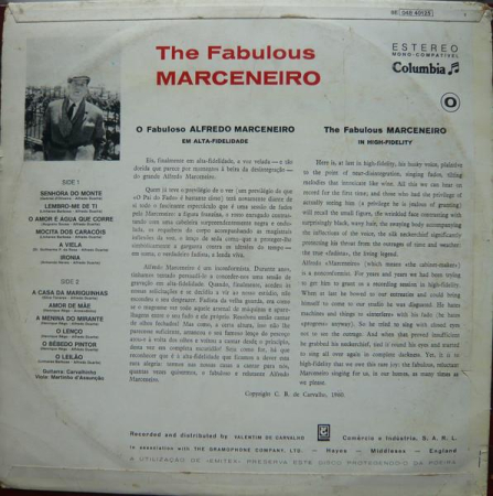 Alfredo Marceneiro - The Fabulous Marceneiro (Disc Vinil) [1]