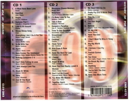 All Stars - History Of Pop 90's, (CD) [1]