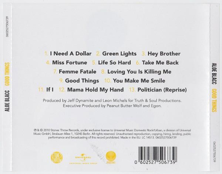 Aloe Blacc - Good Things (CD) [1]