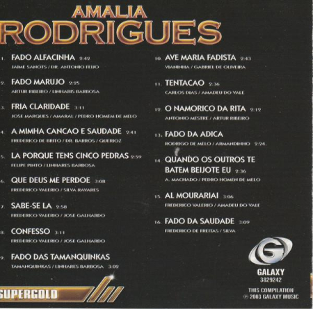 Amália Rodrigues - Supergold (CD) [1]