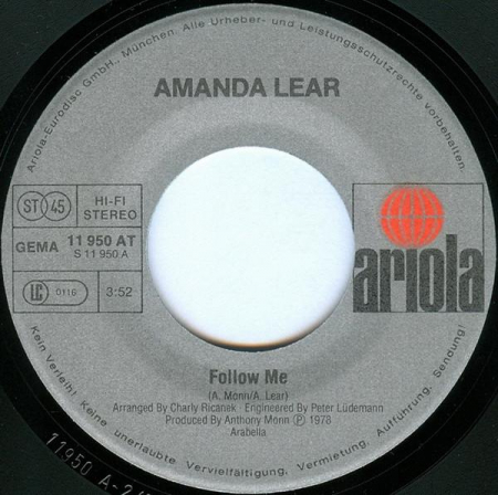 Amanda Lear - Follow Me (7 Inch), (Disc Vinil) [1]