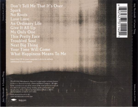 Amy MacDonald - A Curious Thing, (CD) [1]