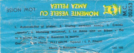 Amza Pellea - Momente Vesele Cu Amza Pellea, (Casetă Audio) [1]