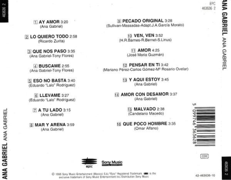 Ana Gabriel - Ana Gabriel  (CD) [1]