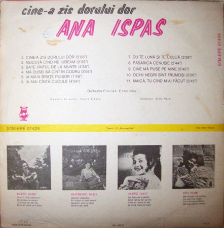 Ana Ispas – Cine-a Zis Dorului Dor [1]