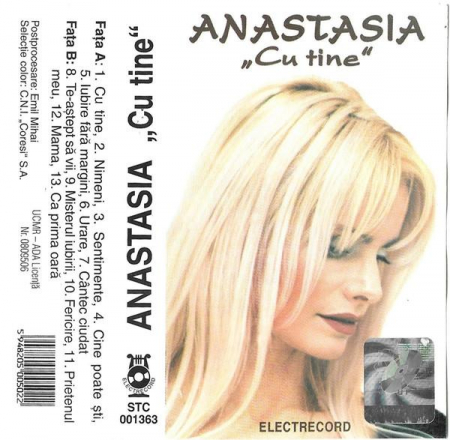 Casete audio - Anastasia Lazariuc - Cu Tine, (Casetă Audio)