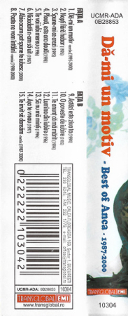 Anca* – Dă-mi Un Motiv (Best Of Anca 1987-2000) (CASETA) [1]