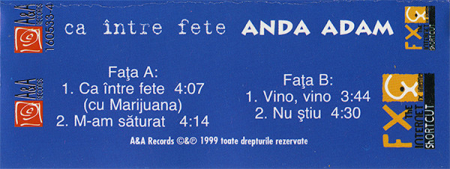 Anda Adam – Ca Între Fete (CASETA) [1]