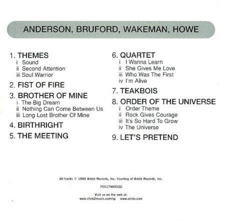 Anderson Bruford Wakeman Howe - Anderson Bruford Wakeman Howe, (CD) [1]