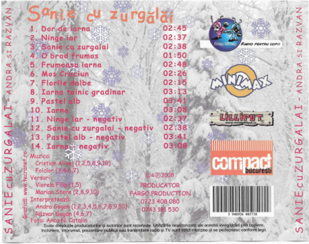 Andra Gogan - Sanie Cu Zurgălăi , (CD) [1]