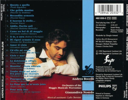 Andrea Bocelli - Aria - The Opera Album (CD) [1]