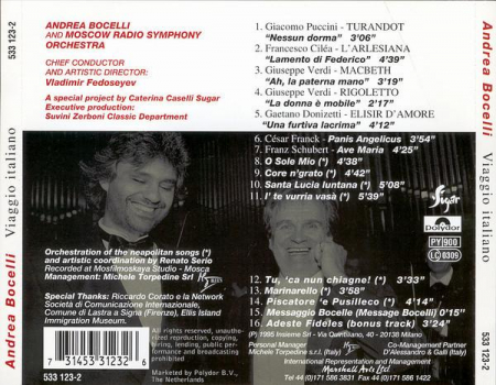 Andrea Bocelli - Viaggio Italiano, (CD) [1]