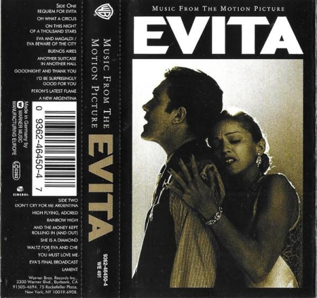 Caseta Audio - Andrew Lloyd Webber - Evita (Music From The Motion Picture), (Casetă Audio)