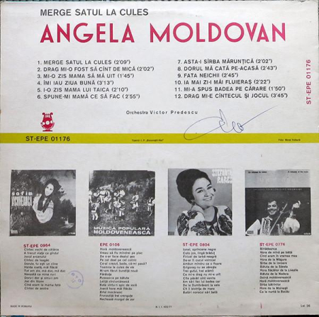 Angela Moldovan - Merge Satul La Cules (Disc Vinil) [1]