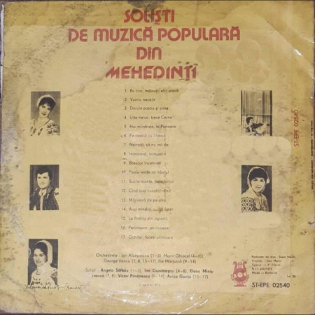 Angela Săftoiu - Soliști de Muzică Populară Din Mehedinți (Disc Vinil) [1]