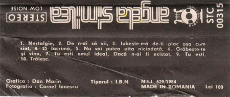 Angela Similea - Angela Similea, (Casetă Audio) [1]