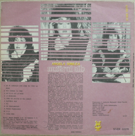 Angela Similea - Nufărul Alb, (Disc Vinil) [1]