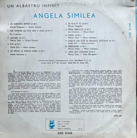 Angela Similea - Un Albastru Infinit, (Disc Vinil) [1]