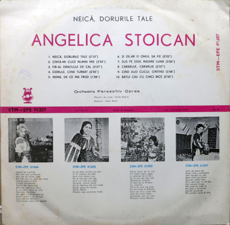 Angelica Stoican – Neică, Dorurile Tale, (Disc Vinil) [1]