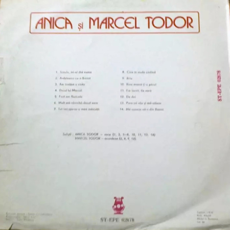Anica* și Marcel Todor* – Anica și Marcel Todor (VINIL) [1]