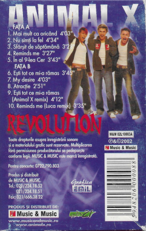 Animal X - Revolution, (Casetă Audio) [1]