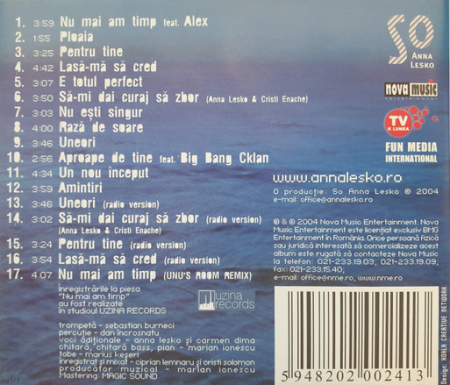 Anna Lesko – Pentru Tine (CD) [1]