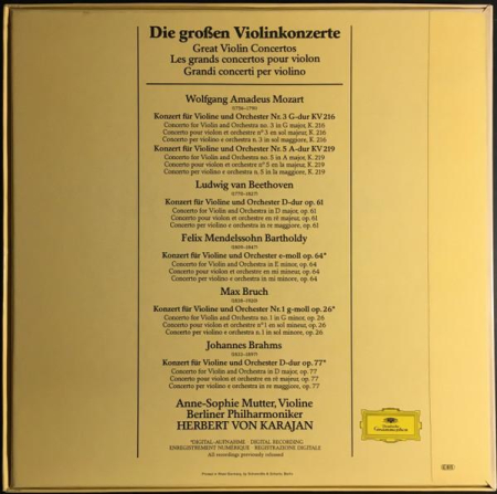 Anne-Sophie Mutter - Die Großen Violinkonzerte - Great Violin Concertos (Disc Vinil) [1]
