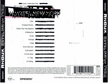 Anouk - Hotel New York, (CD) [1]