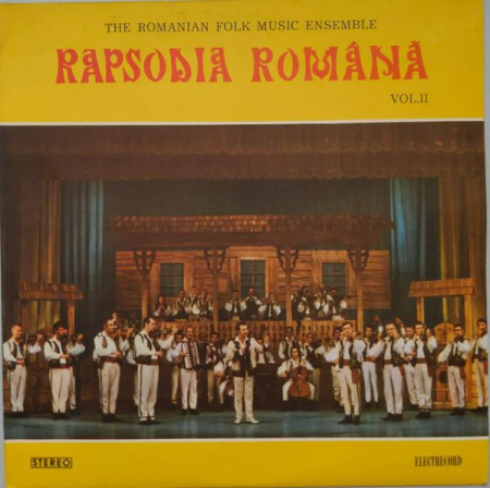 Muzică Populară/Lăutarească - Ansamblul „Rapsodia Română” - Vol. II
