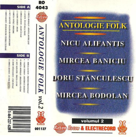 Antologie Folk - Volumul 2 (Caseta Audio) [1]