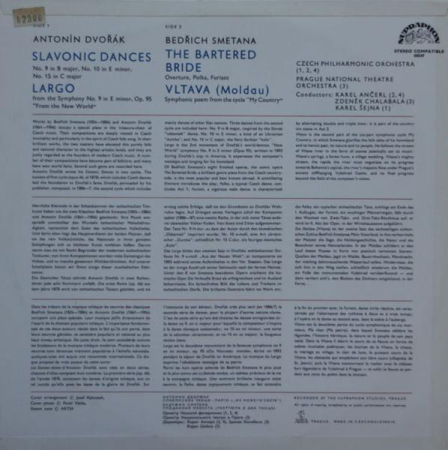 Antonín Dvořák - Vltava (Moldau), The Bartered Bride / Slavonic Dances, New World Symphony (Disc Vinil) [1]