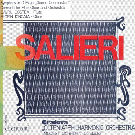 Muzică Clasică - Antonio Salieri - Symphony In D Major „Giorno Onomastico” / Concerto For Flute, Oboe And Orchestra, (Disc Vinil)