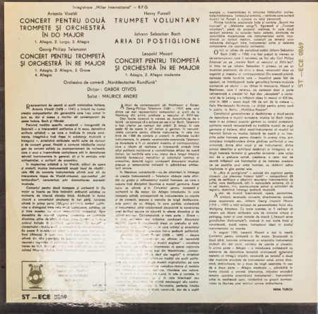 Antonio Vivaldi - Concerte Pentru Trompetă Și Orchestră, (Disc Vinil) [1]