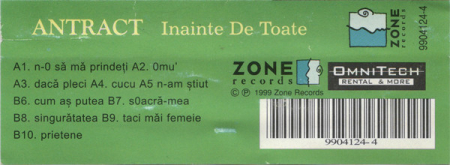 Antract - Inainte De Toate , (Casetă Audio) [1]