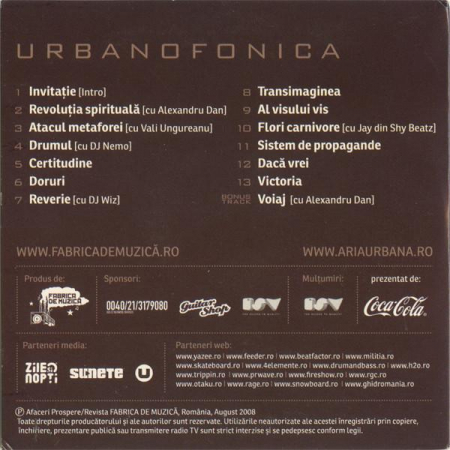 Aria Urbană - Urbanofonica, (CD) [1]
