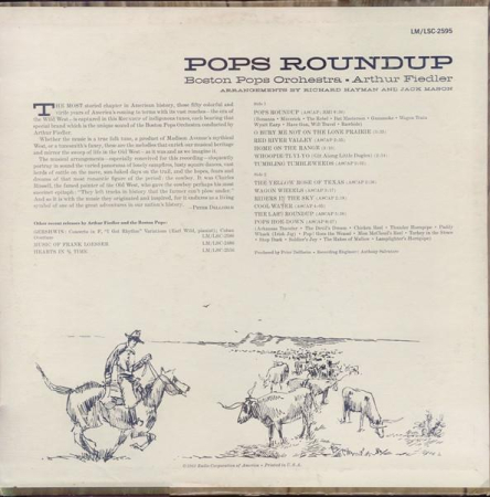 Arthur Fiedler - Pops Roundup (Disc Vinil) [1]