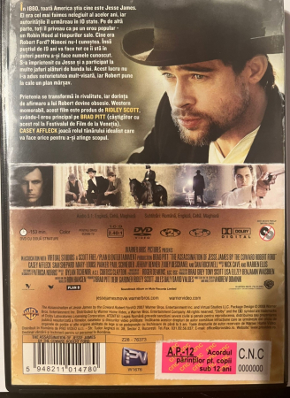 Asasinarea lui Jesse James de către lașul Robert Ford / The Assassination of Jesse James by the Coward Robert Ford (2007) (DVD) [1]