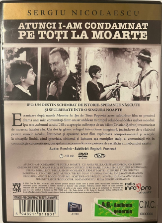 Atunci i-am condamnat pe toți la moarte (1972) (DVD) [1]