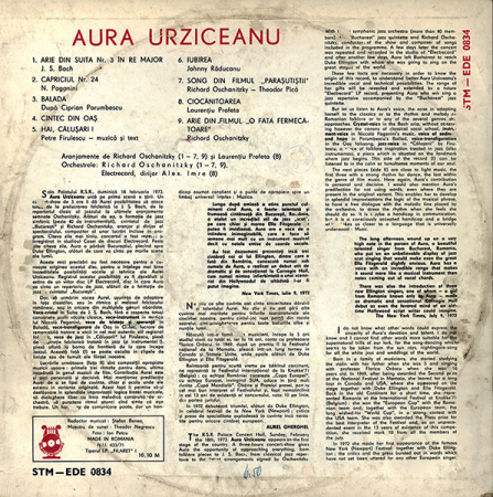 Aura Urziceanu – Aura, (Disc Vinil) [1]