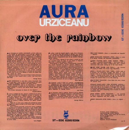 Aura Urziceanu - Over The Rainbow, (Disc Vinil) [1]