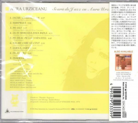 Aura Urziceanu - Seară De Jazz Cu Aura, (CD) [1]