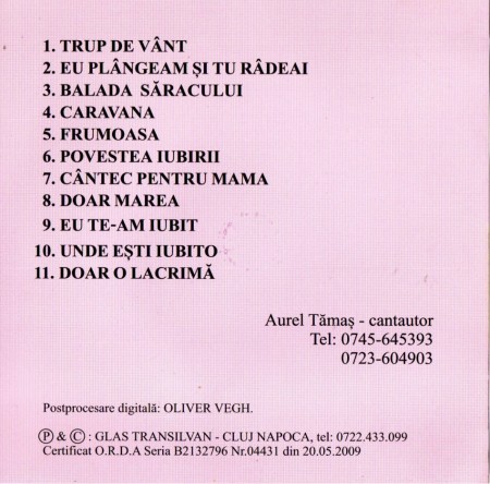 Aurel Tămaș – Trup De Vânt Reeditare (CD) [1]