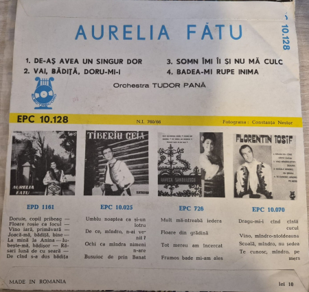 Aurelia Fătu* – De-aș Avea Un Singur Dor (VINIL) [1]