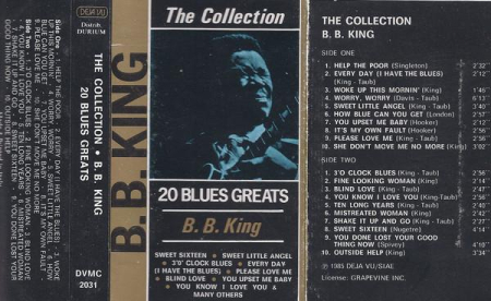 Casete audio - B.B. King - The Collection - 20 Blues Greats (Caseta Audio)