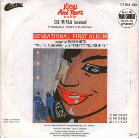 Bad Boys Blue - Kisses And Tears (My One And Only), (Disc Vinil) [1]