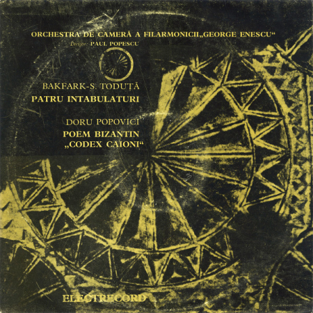 Discuri vinil - Bakfark* - S. Toduță* / Doru Popovici – Patru Intabulaturi / Poem Bizantin, „Codex Caioni” (VINIL)