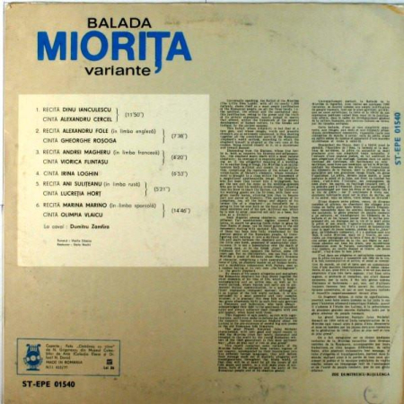 Balada Miorița - Variante [1]