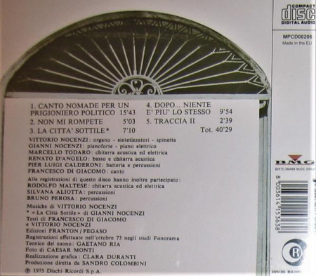 Banco Del Mutuo Soccorso - Io Sono Nato Libero, (CD) [1]