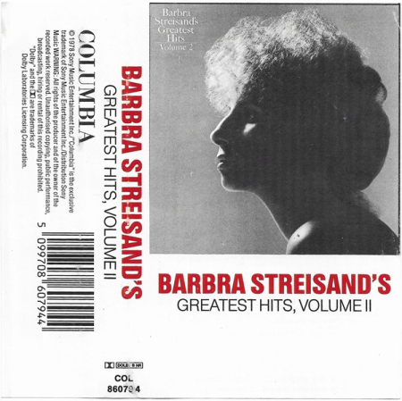 Casete audio - Barbra Streisand – Barbra Streisand's Greatest Hits, Volume II (Casetă Audio)