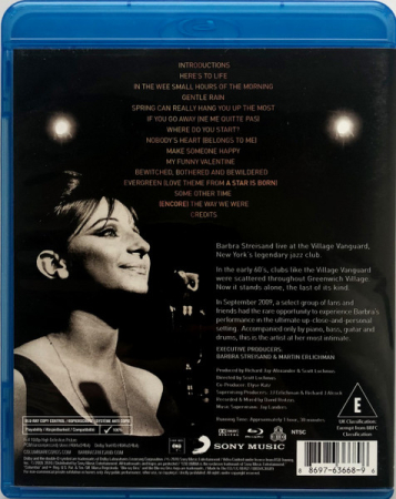 Barbra Streisand – One Night Only: Barbra Streisand And Quartet Live At The Village Vanguard [1]